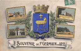 78-  SAINT-GERMAIN-EN-LAYE- CARTE MULTIVUE , SOUVENIR - St. Germain En Laye