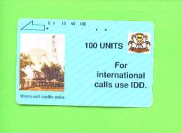 UGANDA - Magnetic Phonecard/Earth Station - Uganda