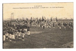 CPA 44 MACHECOUL F G S P F Concours Départemental 10 Aout 1913 Le Salut Aux Drapeaux - Machecoul