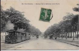 CPA Hauts De Seine Courbevoie Circulé Tramway - Courbevoie