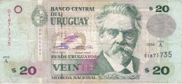 BILLETE DE URUGUAY DE 20 PESOS DEL AÑO 1994 (BANKNOTE) - Uruguay