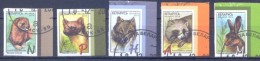 2014. Belarus,  Definitives, Animals, 5v Self-adhesive, Cancelled/O - Belarus