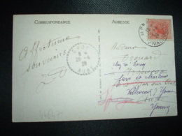 CP TP 25 OBL.25-4-28 MONACO PRINCIPAUTE + REEXPEDITION + OBL. Tiretée 28-4-28 SPOY AUBE (10) - Storia Postale