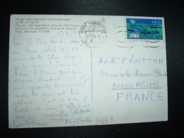 CP Pour FRANCE TP BATEAUX 100 OBL.MEC.18-7-73 NORDKAPP - Lettres & Documents