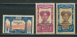 GABON N° 103 A , 106 & 107 * - Nuevos