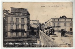 JONZAC - VUE PRISE DU PONT DE PIERRE - DE SALIGNAC - CHARENTE MARITIME 17 - CPA - Jonzac