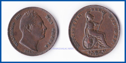 GREAT BRITAIN 1835  WILLIAM IV  FARTHING  COPPER  VERY GOOD/FINE  CONDITION - Other & Unclassified