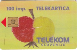 SLOVENIA SLOVENIJA PHONECARD 1995 DUET JABOLKO APPLE TELEPHONE DIRECTORY TELEKOM CAT.NO. 004 - Slovenia