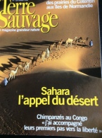 TERRE SAUVAGE N° 126 : Sahara, L'appel Du Désert - Cotentin - Chimpanzés Au Congo. 1998 - Animals