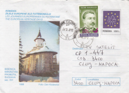 42914- SUCEAVA PROBOTA MONASTERY, COVER STATIONERY, 1998, ROMANIA - Abbayes & Monastères