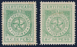 ESPAÑA/FILIPINAS 1898/99 - Edifil #3 Correo Insurrecto - MNH ** - Tonalidad Diferente - Philippinen