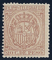 ESPAÑA/FILIPINAS 1892 - Edifil #T42 Telegrafos - MLH * - Philippinen