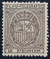 ESPAÑA/FILIPINAS 1892 - Edifil #T45 Telegrafos - MNH ** - Philippinen