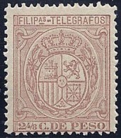 ESPAÑA/FILIPINAS 1894/95 - Edifil #T49 Telegrafos - MNH ** - Philippinen