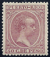 ESPAÑA/PUERTO RICO 1894 - Edifil #114 - MLH * Muy Buen Centraje - Puerto Rico