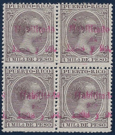 ESPAÑA/PUERTO RICO 1898 - Edifil #151 - MNH ** - Variedad: Sobrecarga Doble - Puerto Rico