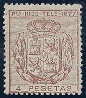 ESPAÑA/PUERTO RICO 1877 - Edifil #T16 Telegrafos - MNH ** - Puerto Rico