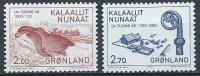 Groënland 1982 N°126/127 Neufs 1000 Ans Du Groenland Avec Baleine - Neufs