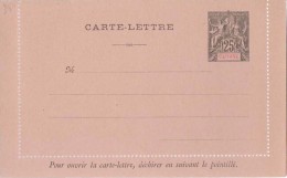 France Colony, French Guiana / Guyane, Postal Stationary, Entier Postale, Letter Sheet, Mint - Briefe U. Dokumente