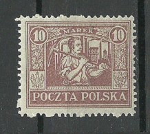 POLEN Poland Polska 1922 Ortsausgabe Local Issue Ostoberschlesien Michel 2 * - Schlesien