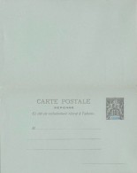 France Colony, French Diego Suarez, Reply Postal Stationary, Entier Postale, Mint - Covers & Documents