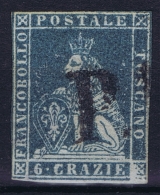 Toscana  Sa 6  Mi 7 Y  Used Obl. 1851 - Tuscany