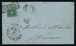 Toscana  1858 Sa 14 Mi 14 Watermark II Cover From Firenze To Ferrava - Toscana