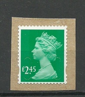 GREAT BRITAIN Gueen Elizabeth 2,45 GBP On Cover Out Cut Unused - Nuevos