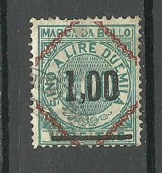 ITALIA ITALY Revenue Tax Fiscal Stamp O - Revenue Stamps