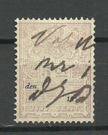 NEDERLAND Netherland Ca,. 1880 Old Revenue Tax Stamp O Taxe - Revenue Stamps