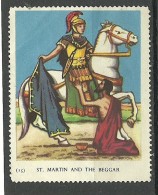 ENGLAND Great Britain Vignette Poster Stamp St Marting & The Beggar (*) - Cinderellas