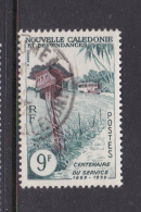 New Caledonia SG 360 1960 Postal Centenary ,9F Brown And Turquese Used - Usati