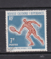 New Caledonia SG 370 1963 1st South Pacific Games,7F Tennis Used - Gebruikt