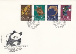 Liechtenstein - Année 1976 - Faune - FDC - YT 587/590 - Storia Postale