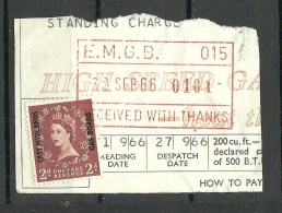 Great Britain O 1966 Tax Revenue Interesting OPT East Midlands Gas Board On Recipt - Officials
