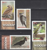 ROMANIA- 2016 NEW- BIRDS- WOODPECKERS- MNH SET (oiseaux-Pic, Aves-pájaro Carpintero-Vögel-Specht) - Piciformes (pájaros Carpinteros)