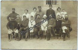 CPA Carte Photo Guerre 14-18 Militaire Famille Village BRUTINES AMBAZAC Haute Vienne 87 - Ambazac