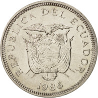 Monnaie, Équateur, Sucre, Un, 1986, SUP, Nickel Clad Steel, KM:85.2 - Ecuador