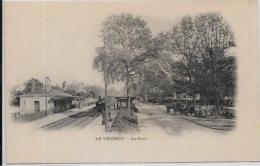 CPA Yvelines Le Vésinet  La Gare Chemin De Fer Train écrite - Le Vésinet