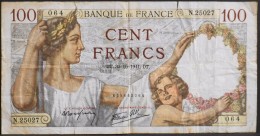 FRANCE 1 BILLET De BANQUE De 100Francs Type Sully - N° DT . 30=10=1941 . DT . - 100 F 1939-1942 ''Sully''