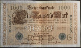 ALLEMAGNE - Reichsbanknote - 1 BILLET De BANQUE De 1000 Mark N° Nr 9220010C - Berlin Le 21 Avril 1910 - - 1.000 Mark
