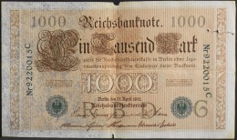 ALLEMAGNE - Reichsbanknote - 1 BILLET De BANQUE De 1000 Mark N° Nr 9220015C - Berlin Le 21 Avril 1910 - - 1000 Mark