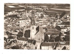 CPA 45 BEAUNE LA ROLANDE L'Eglise : Vue Aérienne Vue Peu Commune - Beaune-la-Rolande