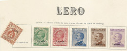 Egée - Lero   Serie 1 A 8 + 9 +10 / 11 Avec Charniére * Propre - Egeo (Lero)