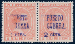 ESPAÑA/PUERTO RICO 1898 - Edifil # - MNH ** - Variedad: Falta Impresión De La Sobrecarga - Puerto Rico