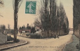 SAINT-VRAIN -  Route Du Bouchet ( Carte Toilée ) - Saint Vrain