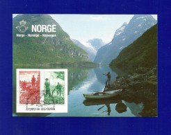 Norwegen 1984  Mi.Nr. 899 / 900 , Loenvatnet - Maximum Card - Ameripex'86 22.5.-1.6.1986 - Maximum Cards & Covers