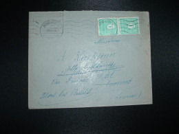 LETTRE TP ARC DE TRIOMPHE 1F X2 OBL.MEC.31 VII 45 BRIVE LA GAILDE CORREZE (19) - 1944-45 Triumphbogen