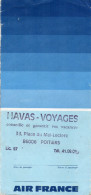 POCHETTE *TICKETS *DOCUMENTS VOYAGE  Aviation Commerciale   AIR FRANCE/HAVAS-VOYAGES - Tickets