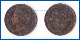JERSEY 1888  VICTORIA  1/12 SHILLING COPPER  VERY GOOD CONDITION PLEASE SEE SCAN - Jersey
